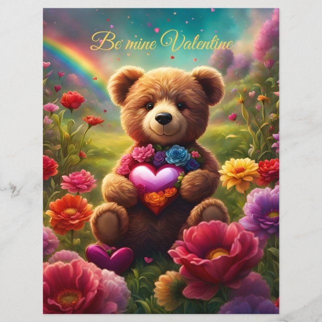 Be mine Valentine Teddy 1 (Vorderseite)