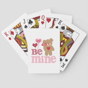 Be Mine Valentine Teddy Spielkarten