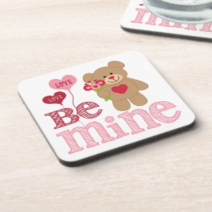 Be Mine Valentine Teddy Untersetzer