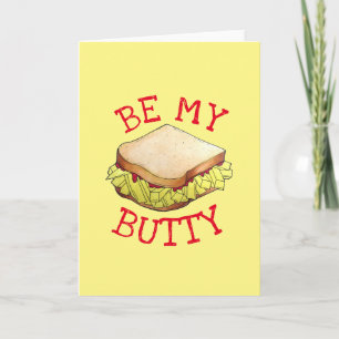 BE my BUTTY English Chip Shop Sandwich UK Feinschm Karte