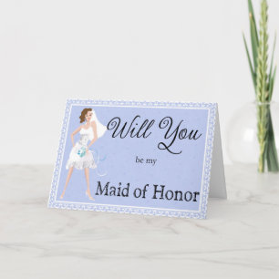 Be My Maid of Honor Wedding Invitation Einladung