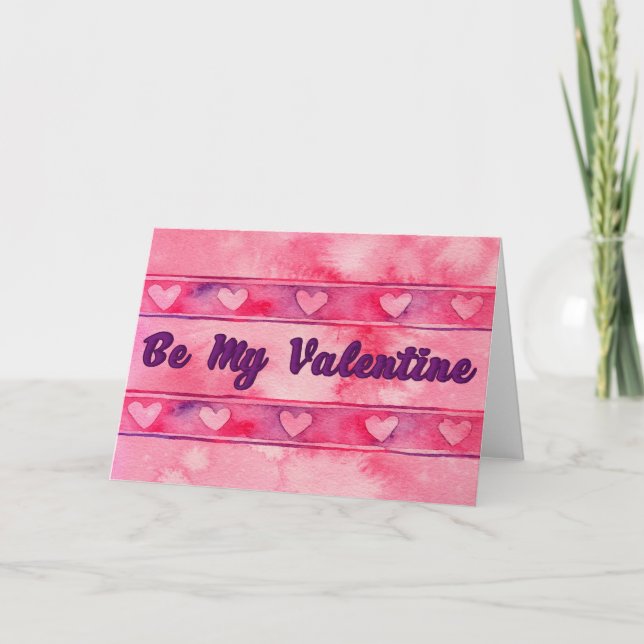 Be My Valentine - Carte de voeux (Devant)