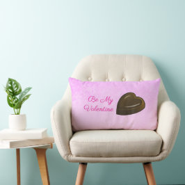 Be My Valentine Chocolate Heart Lendenkissen