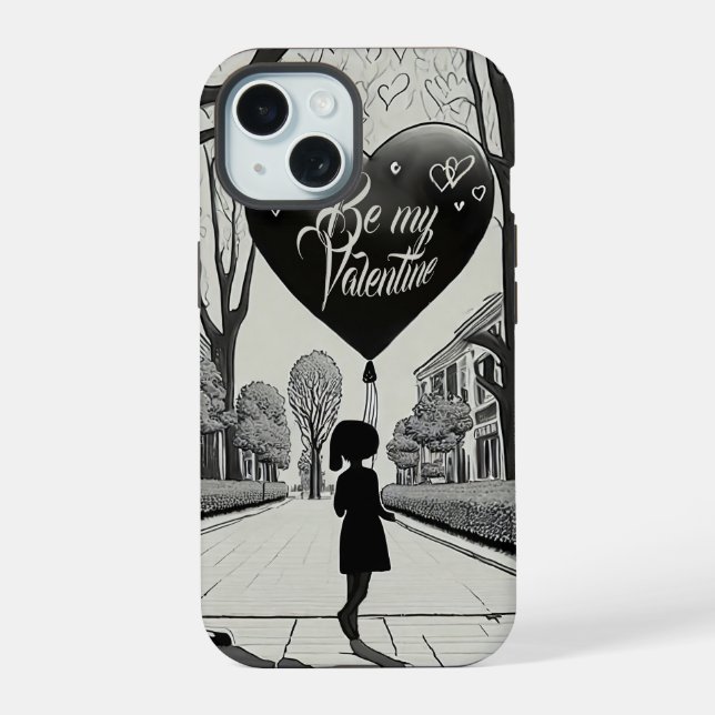 Be My Valentine in Manga Style Monochrome 1617 (Verso)