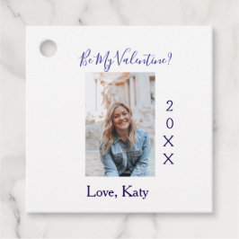Be my valentine love name purple year photo simple geschenkanhänger