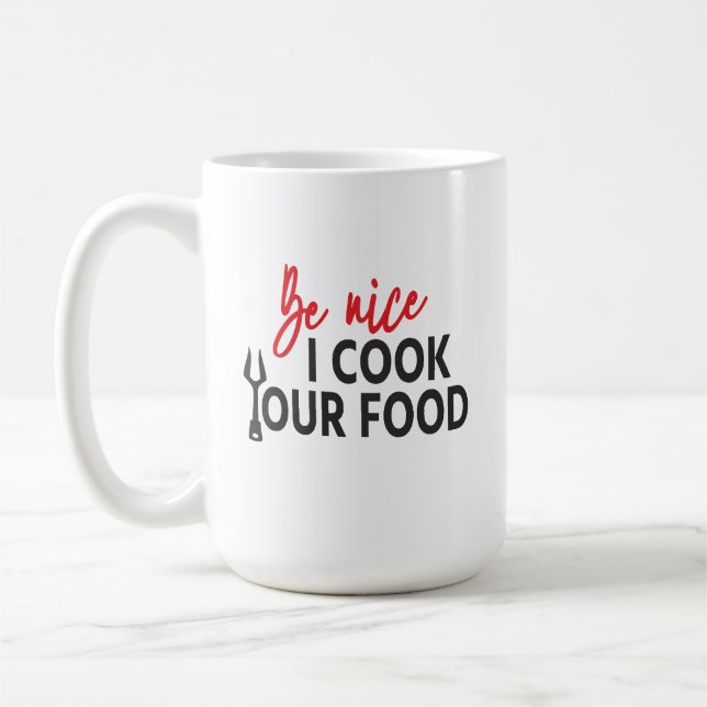 Be nice I cook Your food - Relationship rules Kaffeetasse (Links)