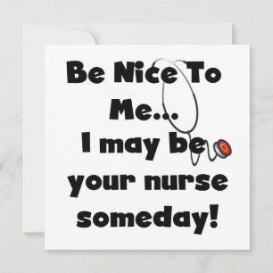 Be Nice Nurse T - Shirt und Geschenke