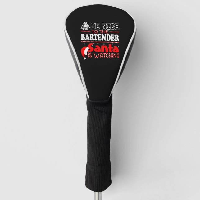 BE Nice To The Barkeeper Golf Headcover (Vorderseite)