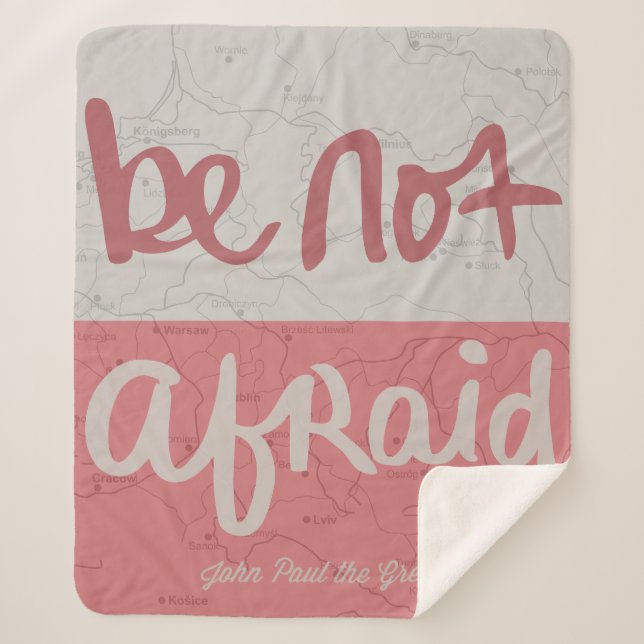 Be not afraid sherpadecke (Vorderseite)