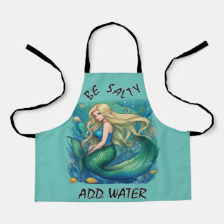 "Be Salty - Add Water" von Babe Monet Art Schürze