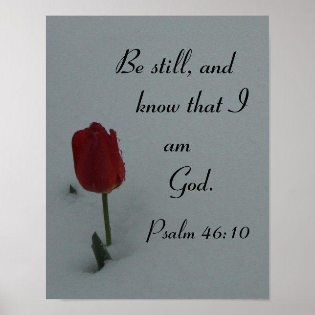 Be still, and know that I ... Poster (Vorne)