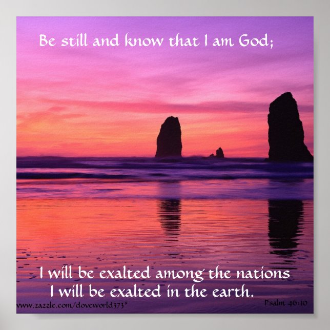 Be Still Glory Poster (Devant)
