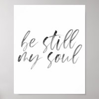 Be Still My Soul Watercolor Script