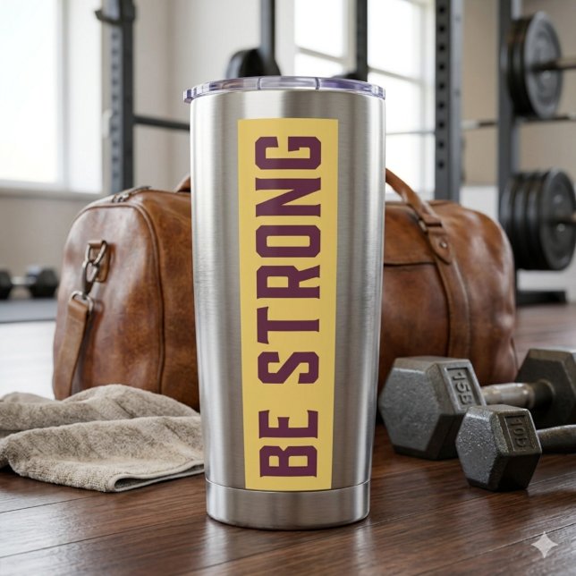 BE STRONG Thermal Tumbler Thermobecher (Von Creator hochgeladen)