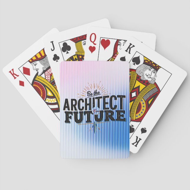 Be the Architect of Your Future Spielkarten (Rückseite)