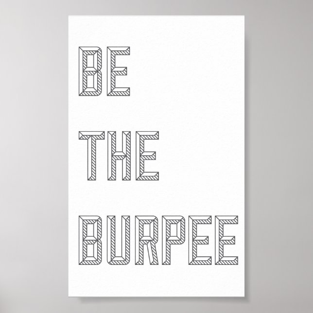 Be The Burpee - Poster vertical (Devant)