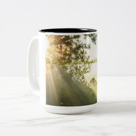 "Be the Change: Inspirier Transformation" Zweifarbige Tasse