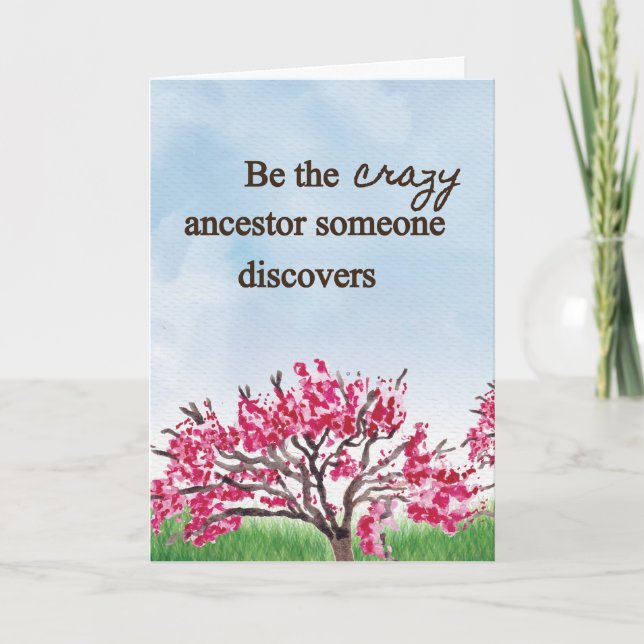 Be the Crazy Ancestor - Carte de voeux (Devant)