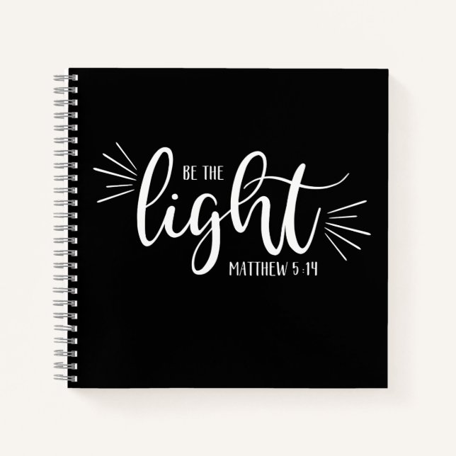 Be the Light Matthew 5:14 dans le White Journal (Devant)