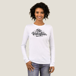 Be Valentine Bold Minimal Typography  Tri-Blend Shirt