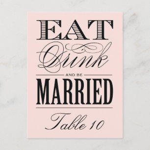 & BE VERHEIRATET TISCHNUMMER