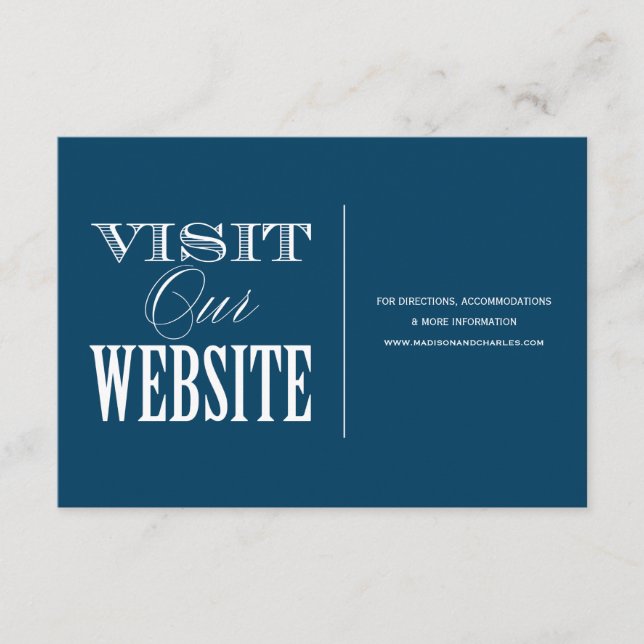 & BE VERHEIRATET | WEBSITE-KARTE BEGLEITKARTE (Vorderseite)