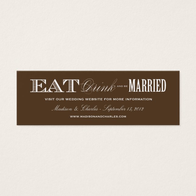 & BE VERHEIRATET | WEDING WEBSITE CARDS (Vorderseite)