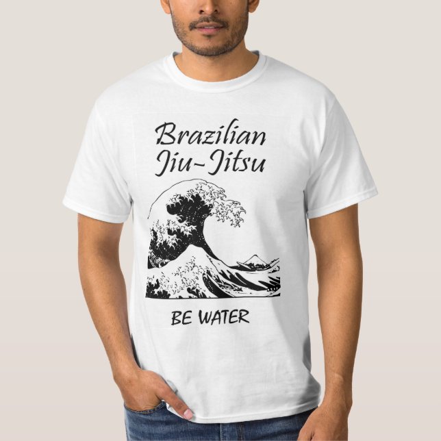 Be Water T-Shirt BJJ - Tshirt brésilien Jiu-Jitsu (Devant)