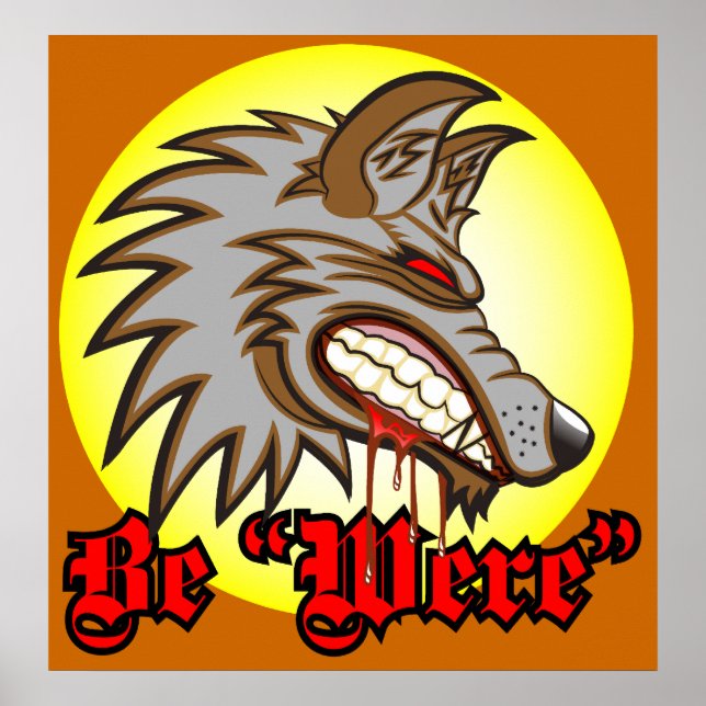 Be "Were" Halloween Poster (Vorne)