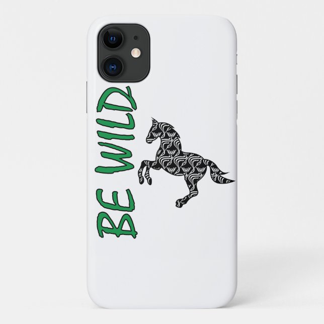 Be Wild-Strong and Decorative Horse  Case-Mate iPhone Hülle (Rückseite)