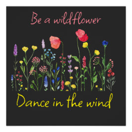 BE WILDBLUME BOHO CHIC T - Shirt Poster