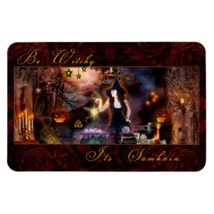 Be Witchy C'est Samhain Witch Magnet