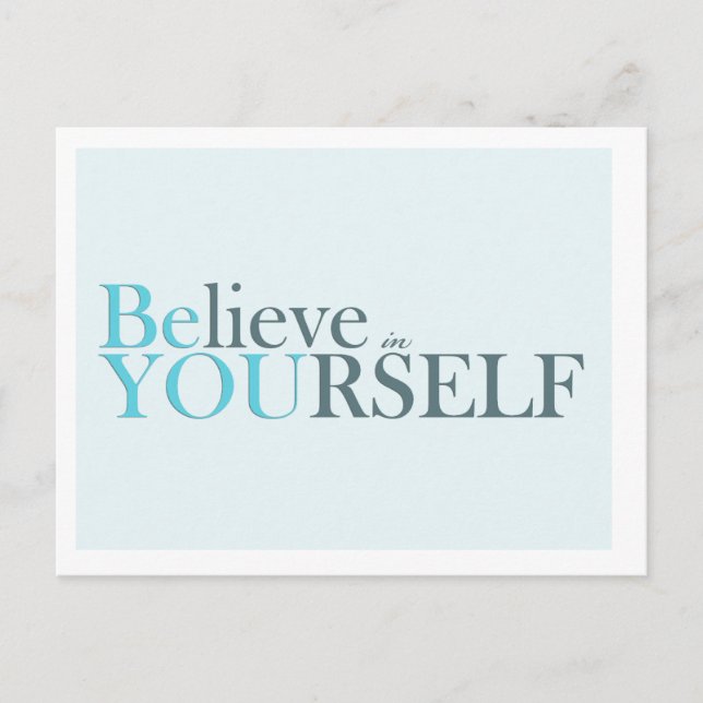 Be You - carte postale motivante (Devant)