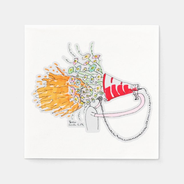 Be Your Biggest Fan Serviette (Vorderseite)