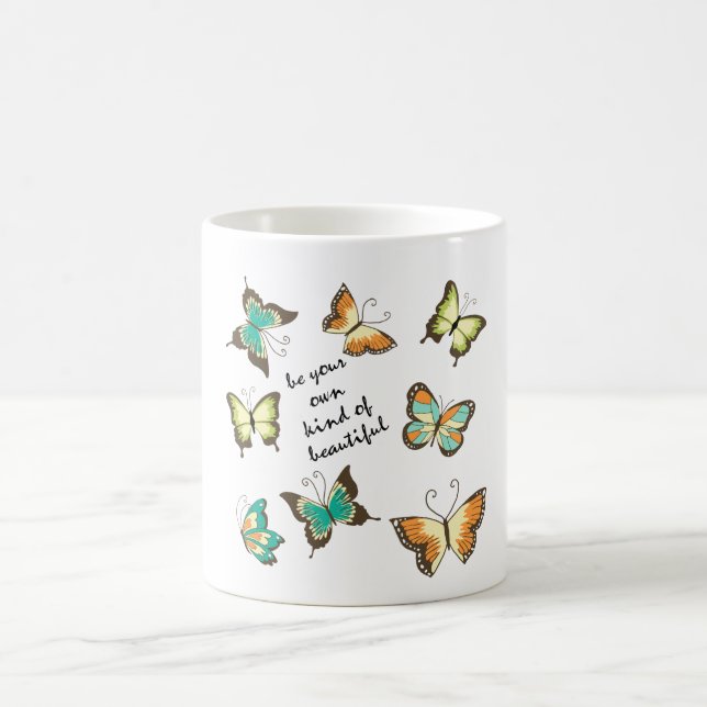 Be Your Own Beautiful Butterflies Kaffeetasse (Mittel)