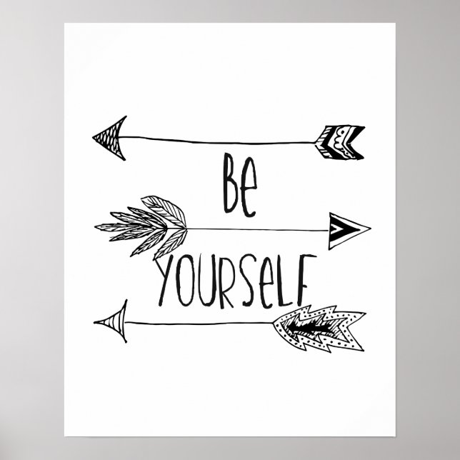 Be Yourself Arrows Poster (Vorne)