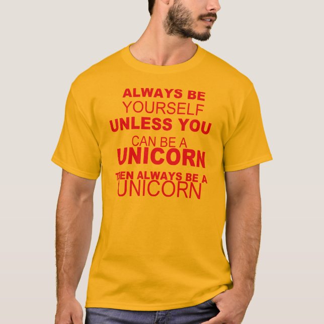 Be Yourself ,be a Unicorn - T-Shirt -Girls (Vorderseite)