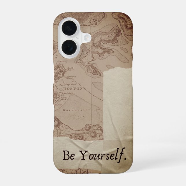 "BE YOURSELF" IPHONE 16 CASE HÜLLE (Rückseite)