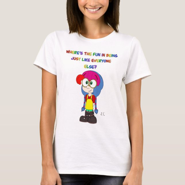 Be yourself shirt (Vorderseite)