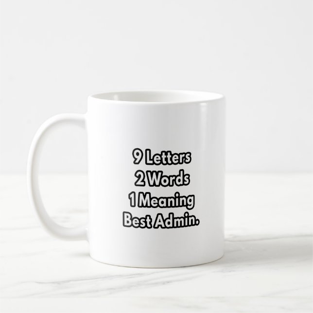 Beabsichtigter Verwaltungsassistent Kaffeetasse (Links)