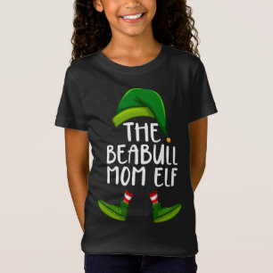 Beabull Mama Dog Elf Funny Christmas Pajama T-Shirt