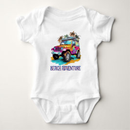 Beach Adventure Baby Bodysuit. Strampler