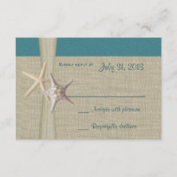Beach Amore Aquamarin Response Card