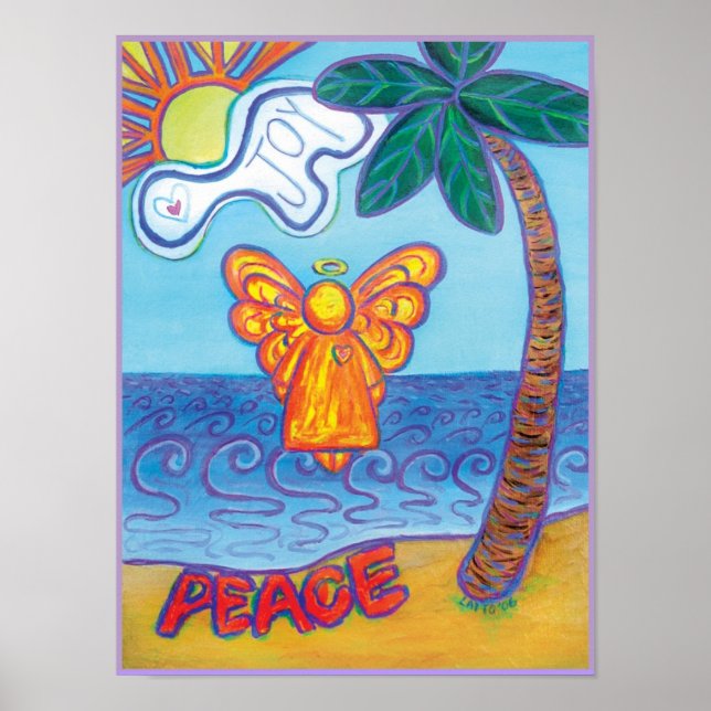 Beach Angel Print Poster (Vorne)