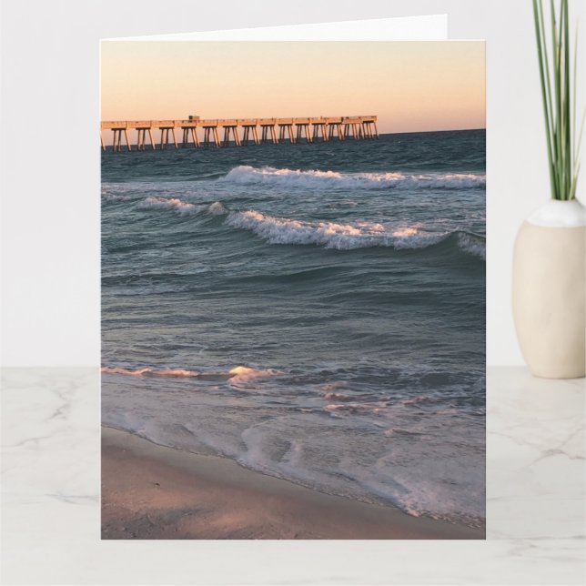 Beach  announcement postcard karte (Vorderseite)