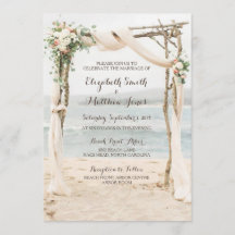 Beach Arbor Faire-part de mariage