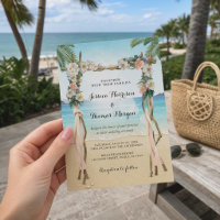 Beach Arbor Holz Arch Tropische Hochzeit