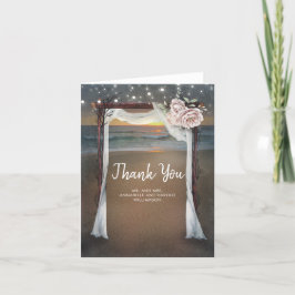 Beach Arbor Wedding Vielen Dank Dankeskarte