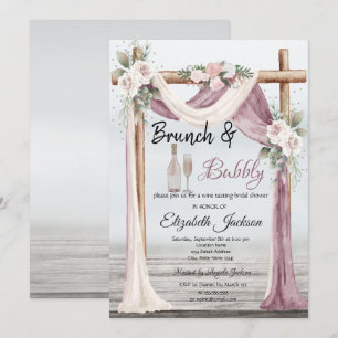 Beach Arbour Brunch & Bubbly Brautparty Einladung