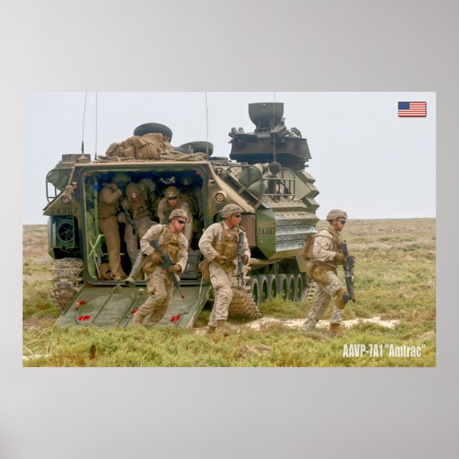 BEACH ARMOR - Angriff Amphibienfahrzeug Poster (Vorne)